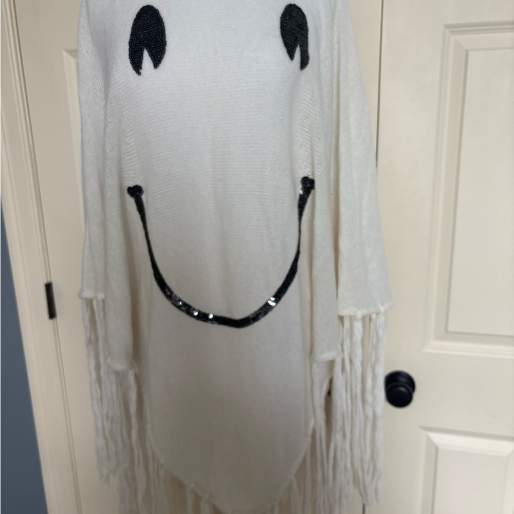 Wildfox Cream Knit ghost Poncho